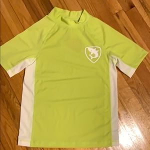 NWT Crazy 8 Neon Yellow Rash guard Youth XL